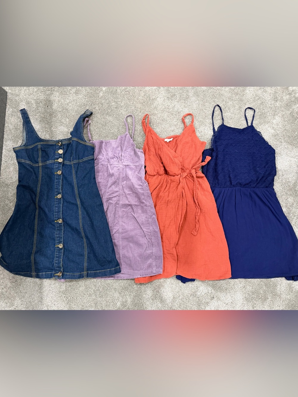 Adorable mini dresses-all fit like a medium or are a medium.